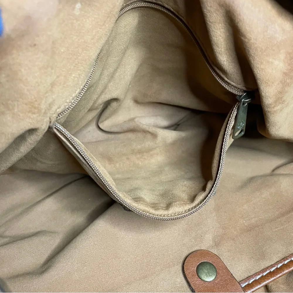Patricia Nash Ergo Studded Leather Brown Shoulder Bag